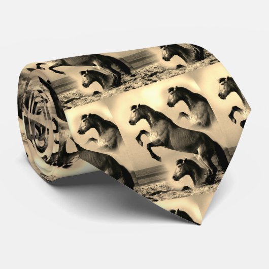 Kunstpferde Krawatte (Gerollt)