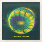 Kunstplasma Glasuntersetzer (Vorderseite)