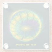 Kunstplasma Glasuntersetzer (Rückseite)