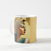 Kunstportrait von Cleopatra Kaffeetasse (Vorderseite Links)