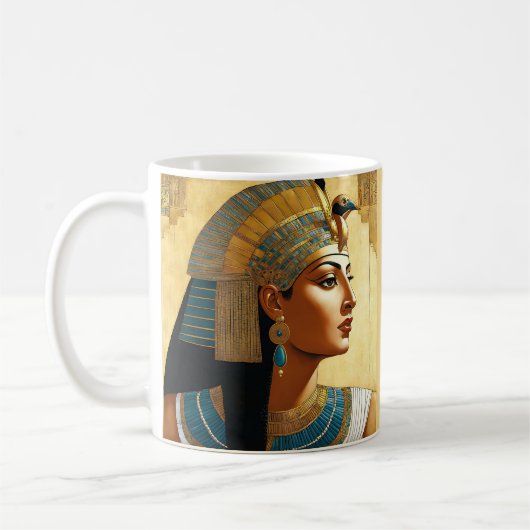 Kunstportrait von Cleopatra Kaffeetasse (Links)