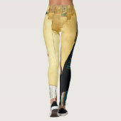 Kunstportrait von Cleopatra Leggings (Rückseite)