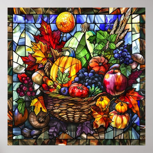 Kunstposter aus dem Herbst Poster (Vorne)