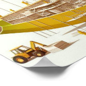 Kunstposter - Banane - Projekt: Architektur Poster (Ecke)