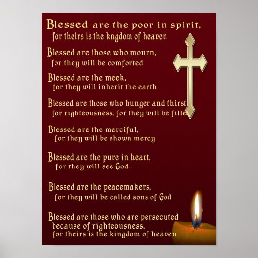 Kunstposter Beatitudes Poster (Vorne)