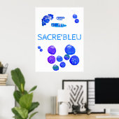 Kunstposter Blaue Dinge Poster (Heimbüro)