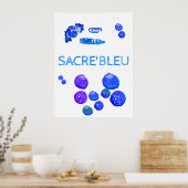 Kunstposter Blaue Dinge Poster (Küche)