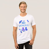 Kunstposter Blaue Dinge Tri-Blend Shirt (Vorderseite voll)