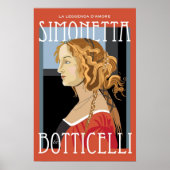 Kunstposter: Botticelli Simonetta Vespuci: 16x24 Poster (Vorne)