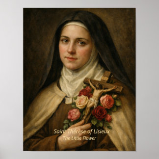 Kunstposter der heiligen Therese von Lisieux Poster