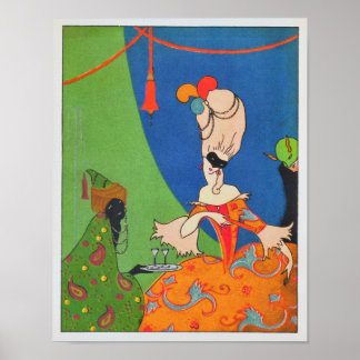 Kunstposter im Art Deco-Stil aus den 1920er Jahren Poster