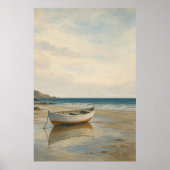 Kunstposter im Wasserfarbenstil: Ruderboot bei Ebb Poster (Vorne)