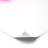 Kunstposter inspiriert von rosa Neonlichtern Poster (Ecke)