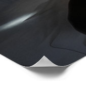 Kunstposter mit Silhouette eines Tänzers Poster (Ecke)