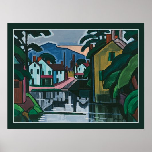 Kunstposter "Old Canal Port" Poster (Vorne)