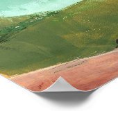 Kunstposter Rolling Countryside Poster (Ecke)