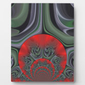 Kunstposter "Rote Aurora" Fotoplatte (Vorderseite)