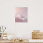 Kunstposter Soft Pastel Cloud Sky Poster (Küche)