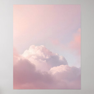 Kunstposter Soft Pastel Cloud Sky Poster