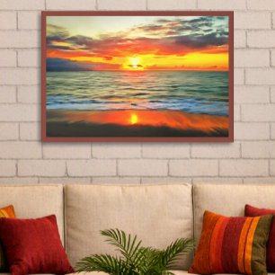 Kunstposter "Sonnenuntergang in der Banderas-Bucht Poster
