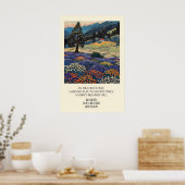 Kunstposter Waldblumenwiese Poster (Küche)