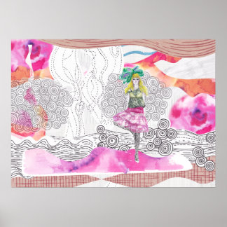 Kunstposter zur Illustration Poster