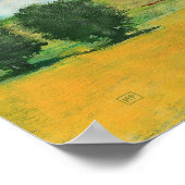 Kunstposter Zwilling Apfelbäume Poster (Ecke)