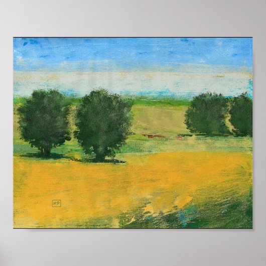 Kunstposter Zwilling Apfelbäume Poster (Vorne)