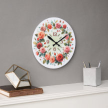 Kunstprint Aquarell Rosen Kranz