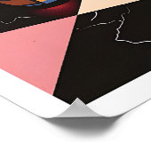 Kunstprint Geometrisch im Stil der Mitte des 20. J Poster (Ecke)
