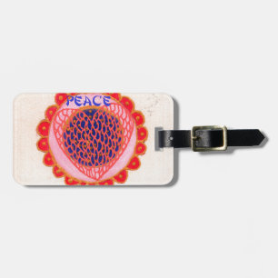 "Kunstprint "Mein Herz kehrt heim zum Frieden"" Gepäckanhänger