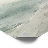 Kunstprint Pale Tide Küstenlinie Poster (Ecke)