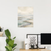 Kunstprint Pale Tide Küstenlinie Poster (Heimbüro)