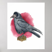 Kunstprint Rook-Vogel Poster (Vorne)