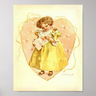 Kunstprint von Maud Humphrey - Ein Valentinsgrußka Poster
