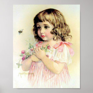 Kunstprint von Maud Humphrey Sommer Mädchen & Bien Poster