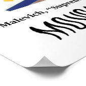 Kunstprinzipien - Bewegung, Malevich Poster (Ecke)