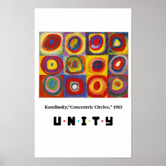 Kunstprinzipien - Einheit, Kandinsky Poster (Vorne)