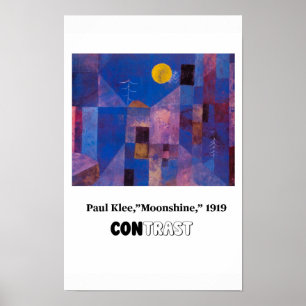 Kunstprinzipien - Kontrast, Paul Klee Poster