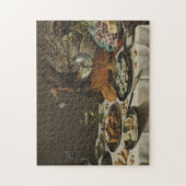 Kunstpuzzle "Still Life with Turkey Pie" Puzzle (Vertikal)