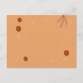 Kunstrasen Terracotta Abstrakt Hochzeit Einladung Postkarte (Rückseite)