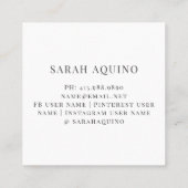 Kunstrasenkarte Telefonnummerkarte (Rückseite)