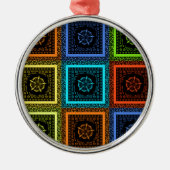 Kunstrasenprint Silbernes Ornament (Vorne)