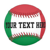 Kunstrasensport unter italienischer Flagge Geburts Baseball (Rückseite)