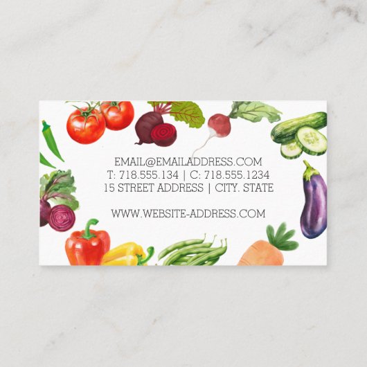 Kunstrasenvegetarische Karte (Rückseite)