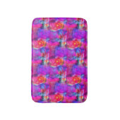 Kunstrosa, Blau, roter Beschaffenheitshintergrund Badematte (Vorderseite Vertikal)