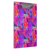 Kunstrosa, Blau, roter Beschaffenheitshintergrund Klemmbrett (Rechts)