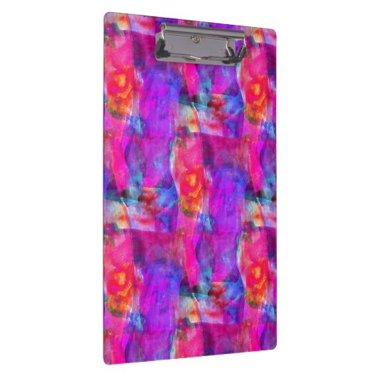 Kunstrosa, Blau, roter Beschaffenheitshintergrund Klemmbrett (Rechts)