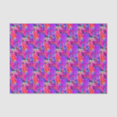 Kunstrosa, Blau, roter Beschaffenheitshintergrund Seidenpapier (Vorderseite)