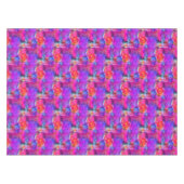 Kunstrosa, Blau, roter Beschaffenheitshintergrund Tischdecke (Vorderseite (Horizontal))